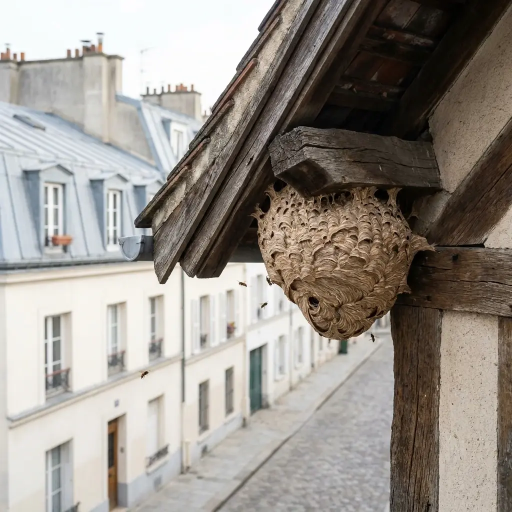 Nid de frelon Saint-Ouen-sur-Seine (93400)