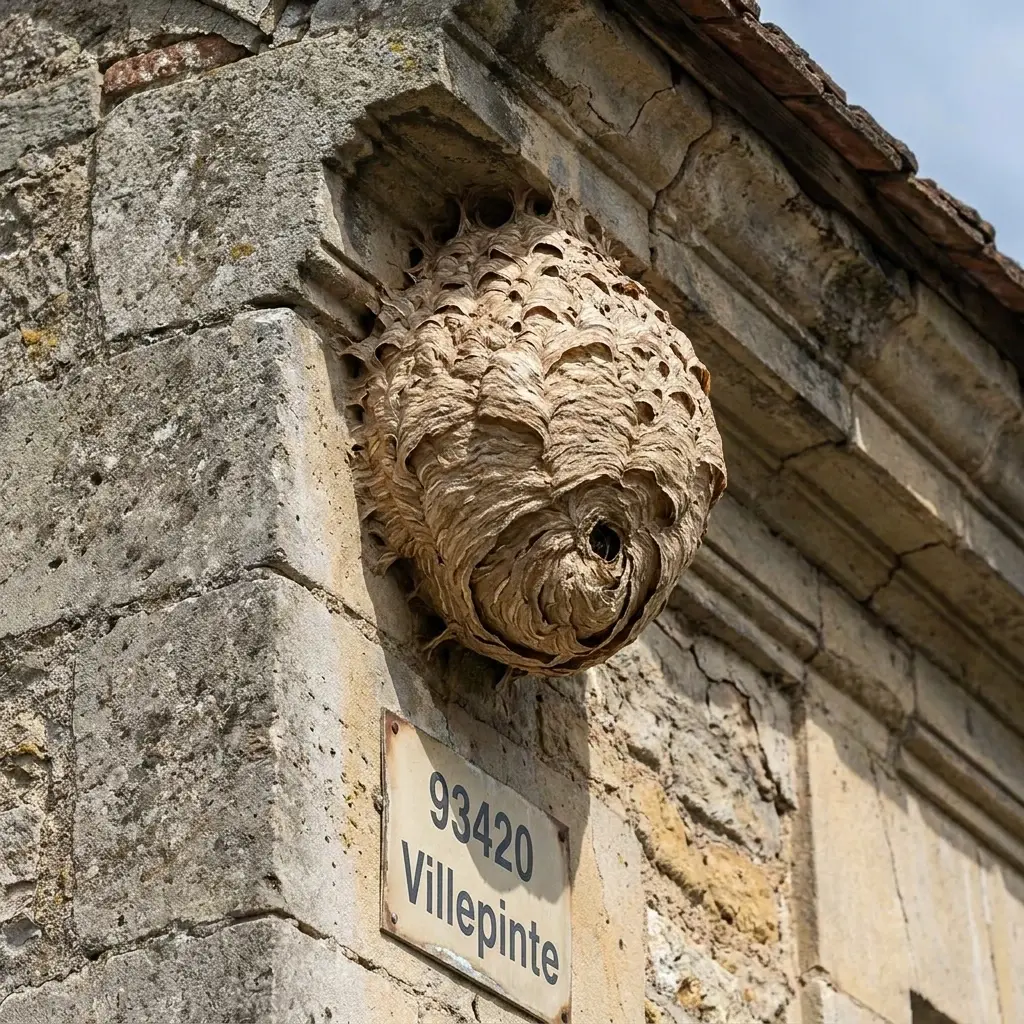 Comment se déroule le retrait d'un nid de frelon à Villepinte ?