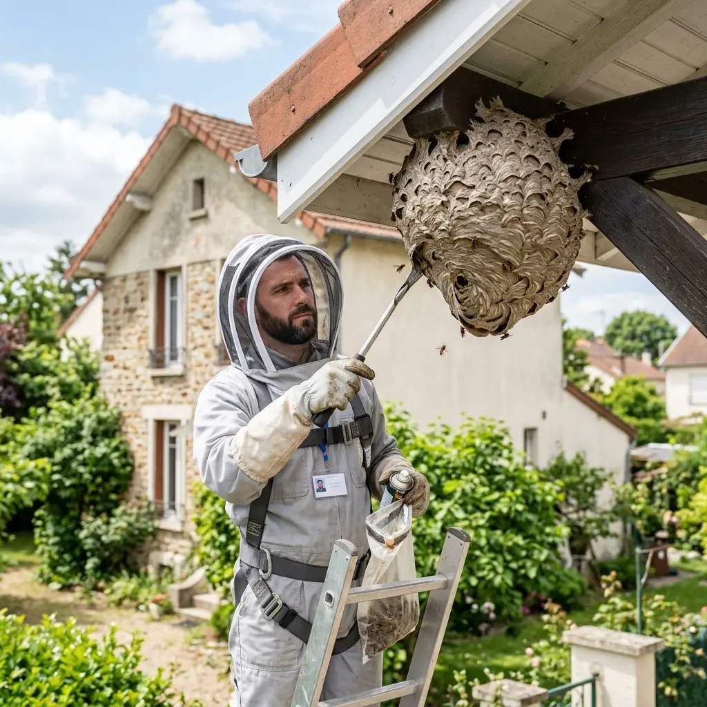 Comment nous éliminons le nid de frelon en toute sécurité