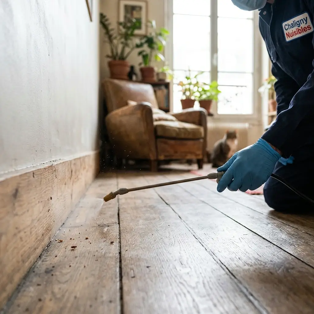 Puce de parquet Chaligny (54230)