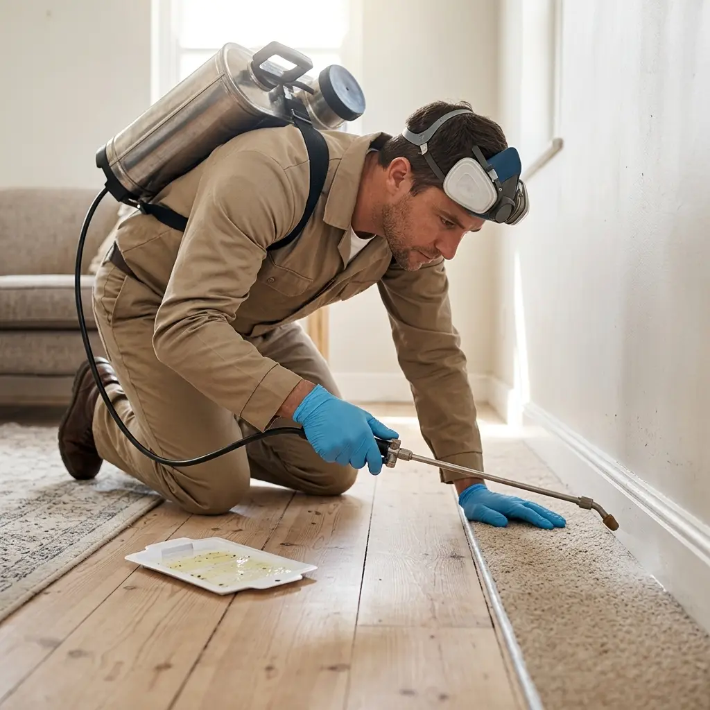 Prévenir l'invasion de puces de parquet