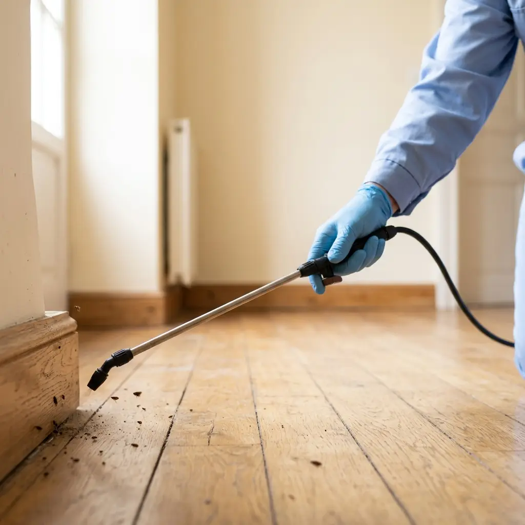 Comment nous traitons les puces de parquet