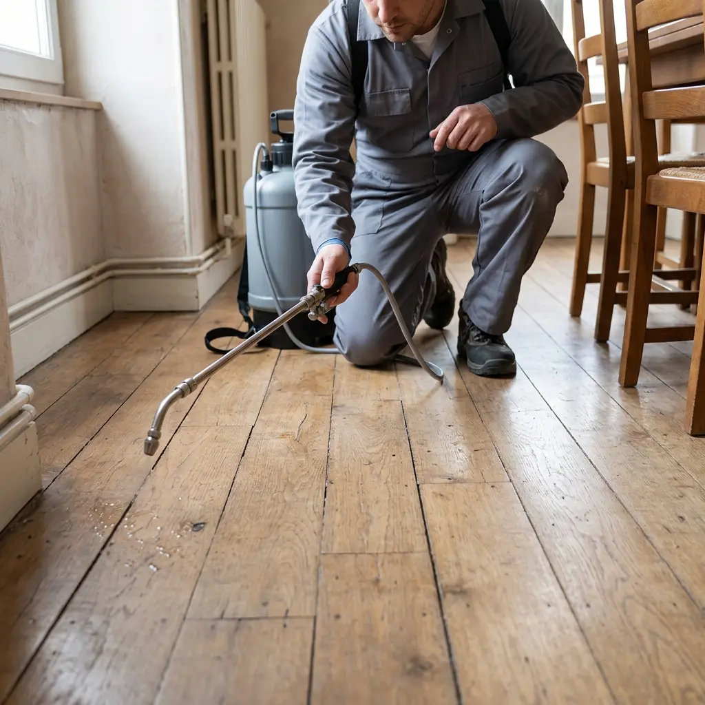 Intervention fiable et durable contre les puces de parquet à Jarny