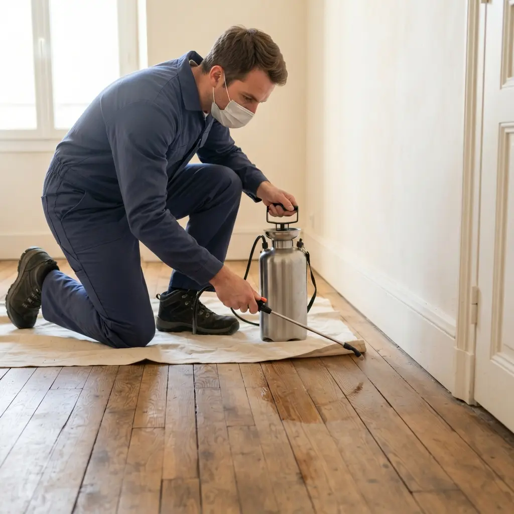 Notre méthode pour éliminer la puce de parquet