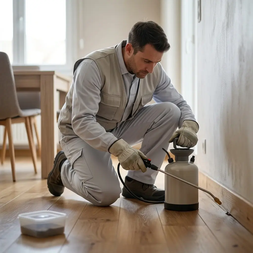 Intervention sécurisée et garantie contre la puce de parquet à Annezin