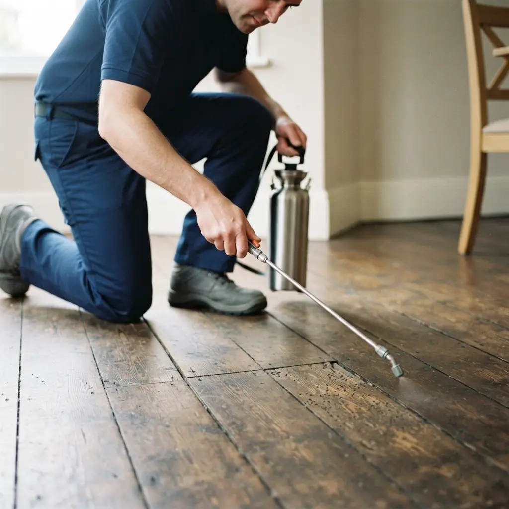 Restez tranquille, nous éliminons les puces de votre parquet