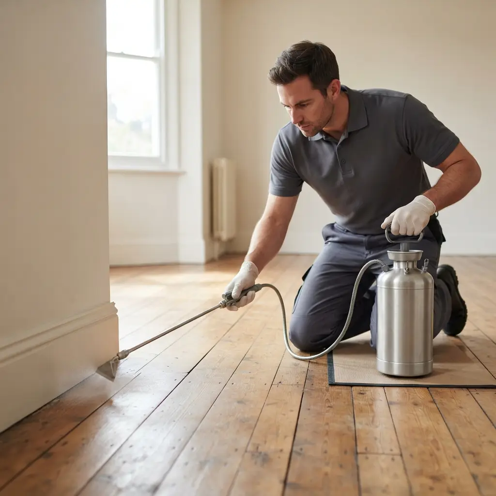 Notre approche technique pour éradiquer les puces de parquet