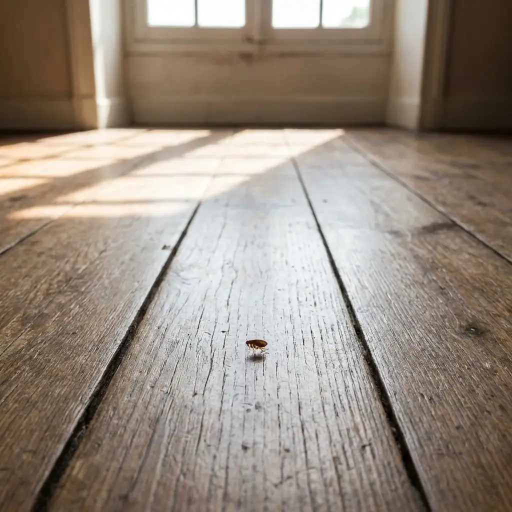 Le traitement professionnel contre la puce de parquet
