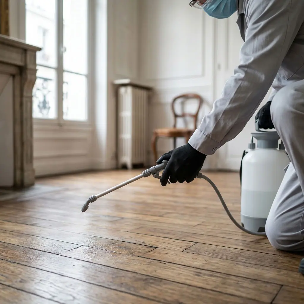 Un traitement ciblé contre la puce de parquet