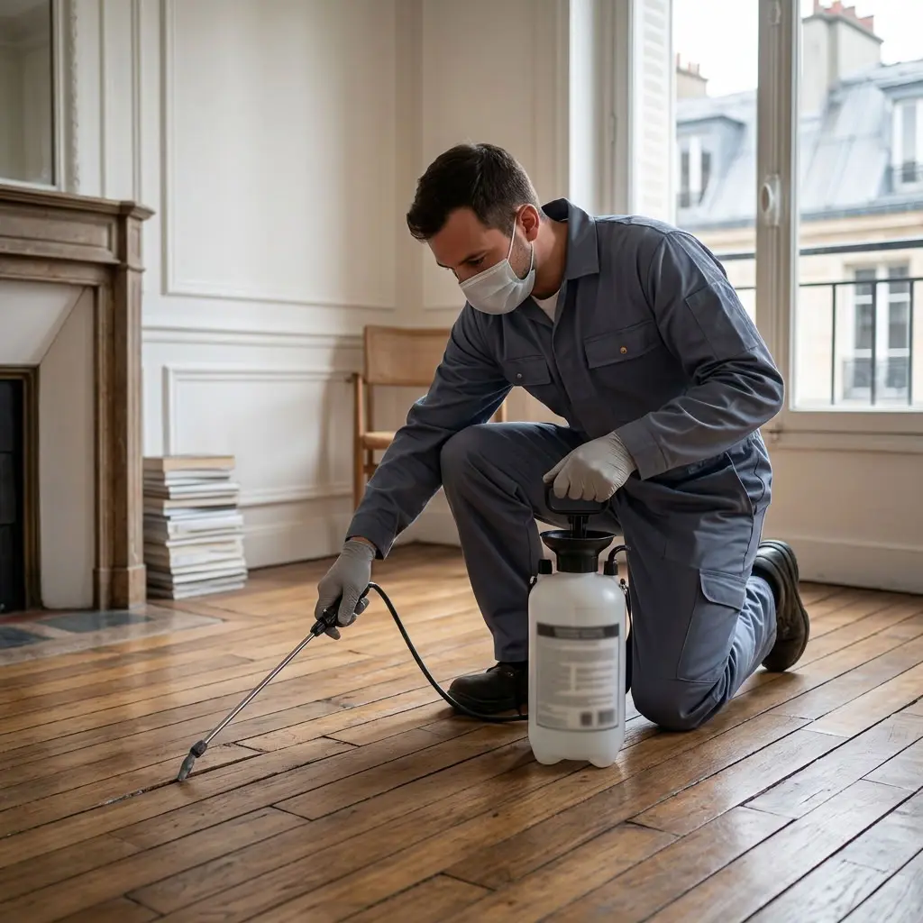 Un traitement ciblé contre les puces de parquet