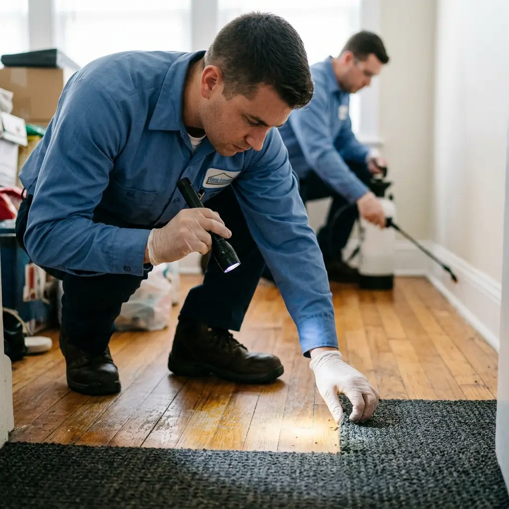 Un traitement radical contre les puces de parquet