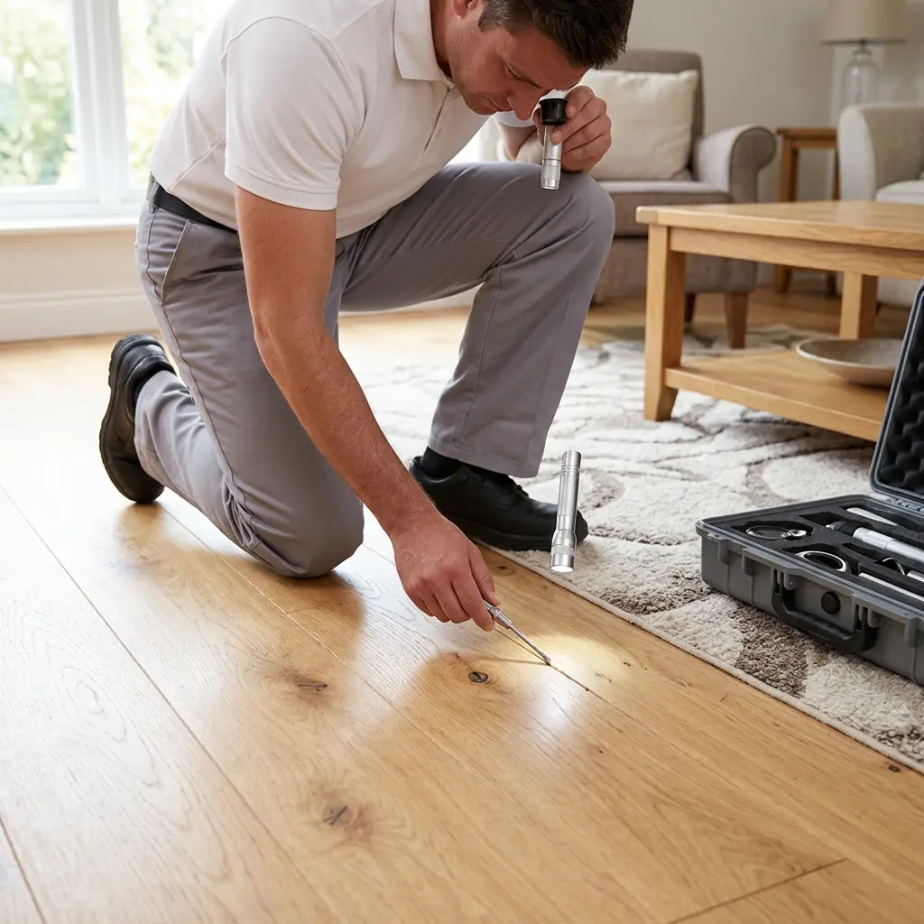 Un traitement technique pour éradiquer la puce de parquet