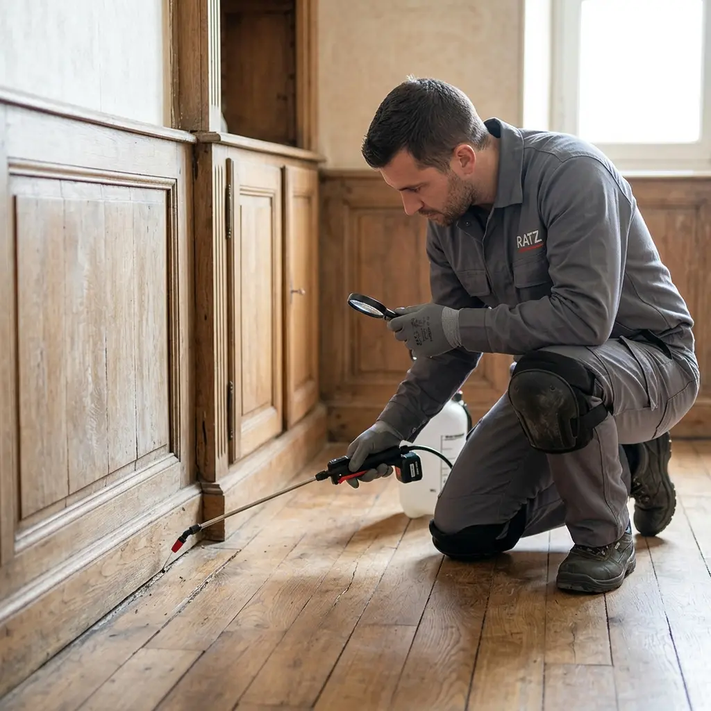 Comment se déroule le traitement du parquet à Thorigny-sur-Marne ?