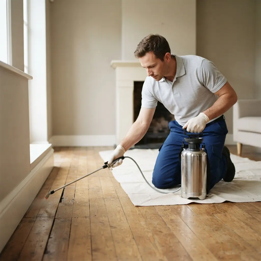 Un traitement radical contre les puces de parquet