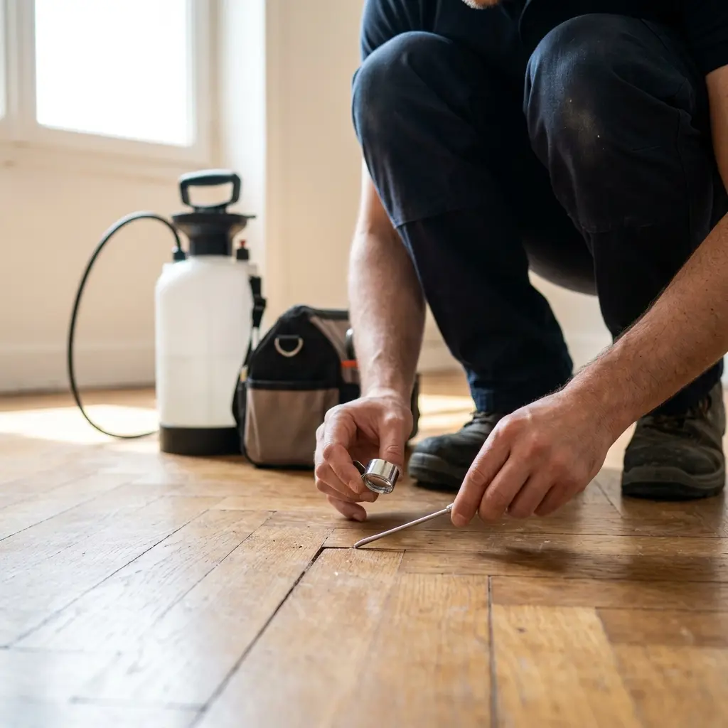 Traitement professionnel contre les insectes du bois