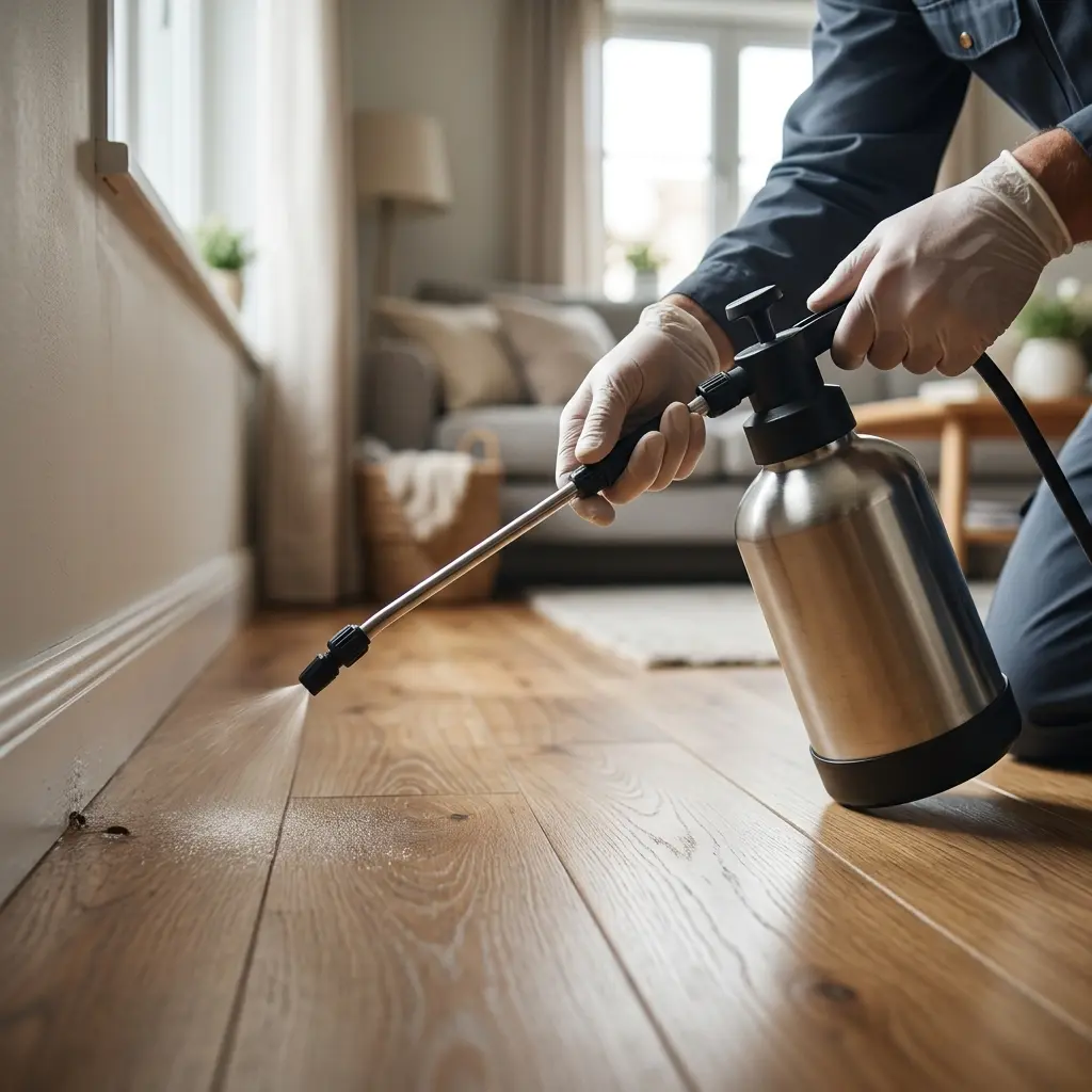 Un traitement technique contre la puce de parquet