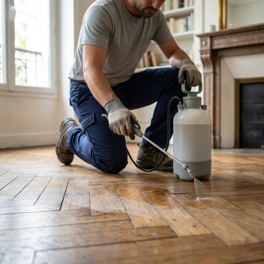Comment se déroule le traitement du parquet à Argenteuil ?