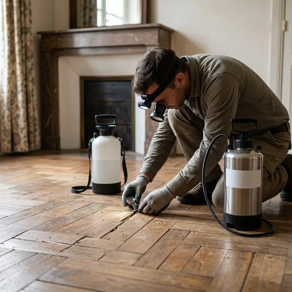 Un traitement curatif et préventif pour vos sols en bois