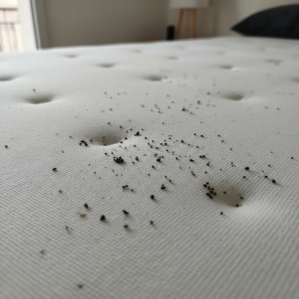 Taches noires sur le matelas