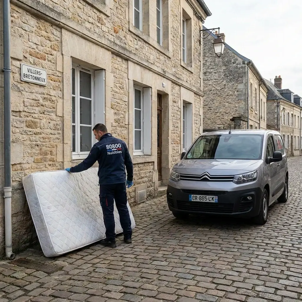 Envahi par les punaises de lit à Villers-Bretonneux ?