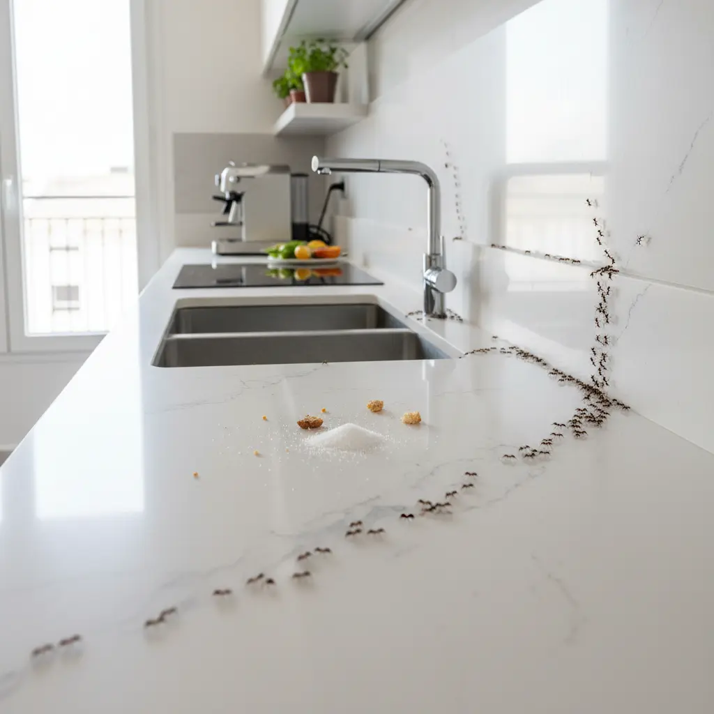 Files d'insectes vers vos aliments