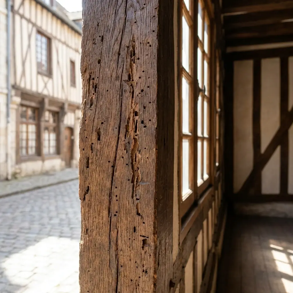 Situations courantes : bois creux, galeries de terre et structures fragilisées