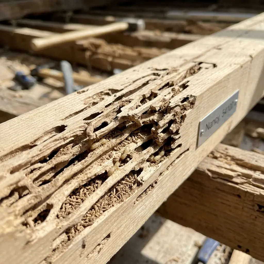 Situations courantes : bois creux, traces de terre et structures affaiblies