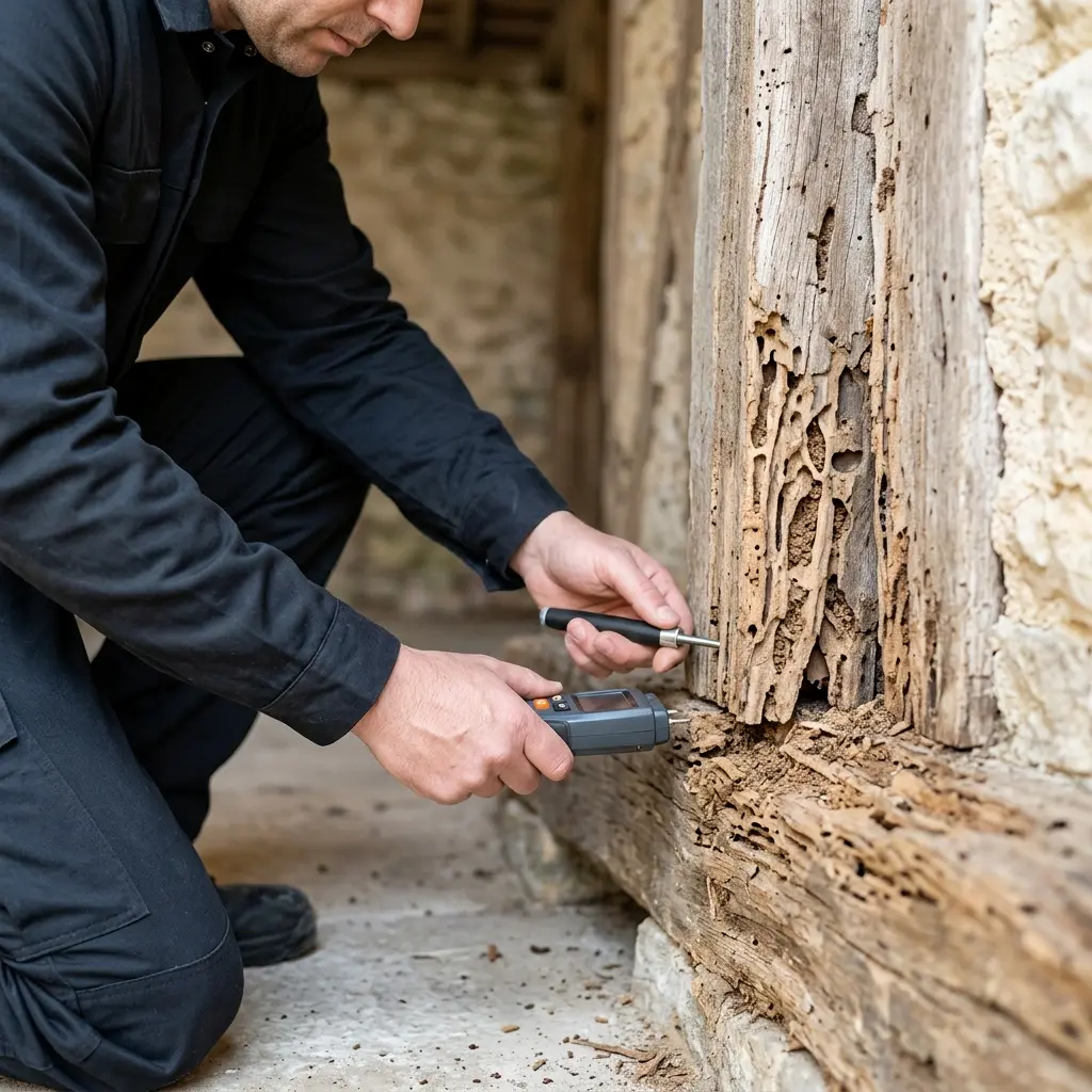 Comment se déroule l'intervention contre les termites à Laon ?