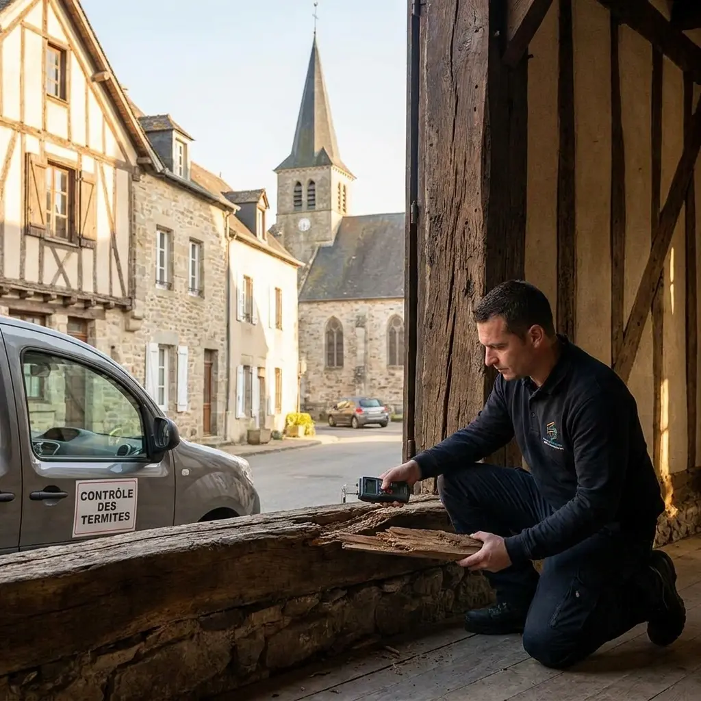 Comment se déroule l'intervention contre les termites à Dieulouard ?