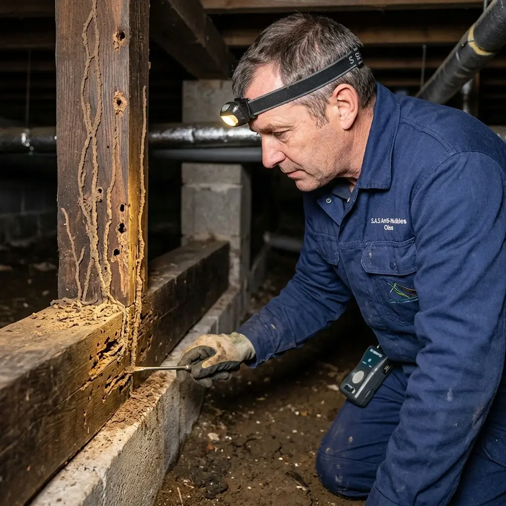 Expertise en termites au Mesnil-en-Thelle