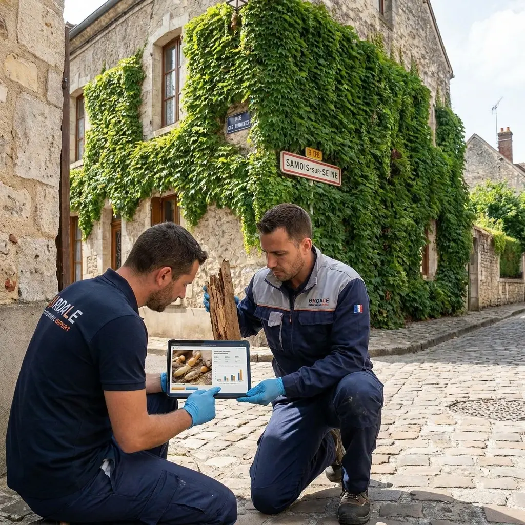 Comment se déroule l'intervention à Samois-sur-Seine ?