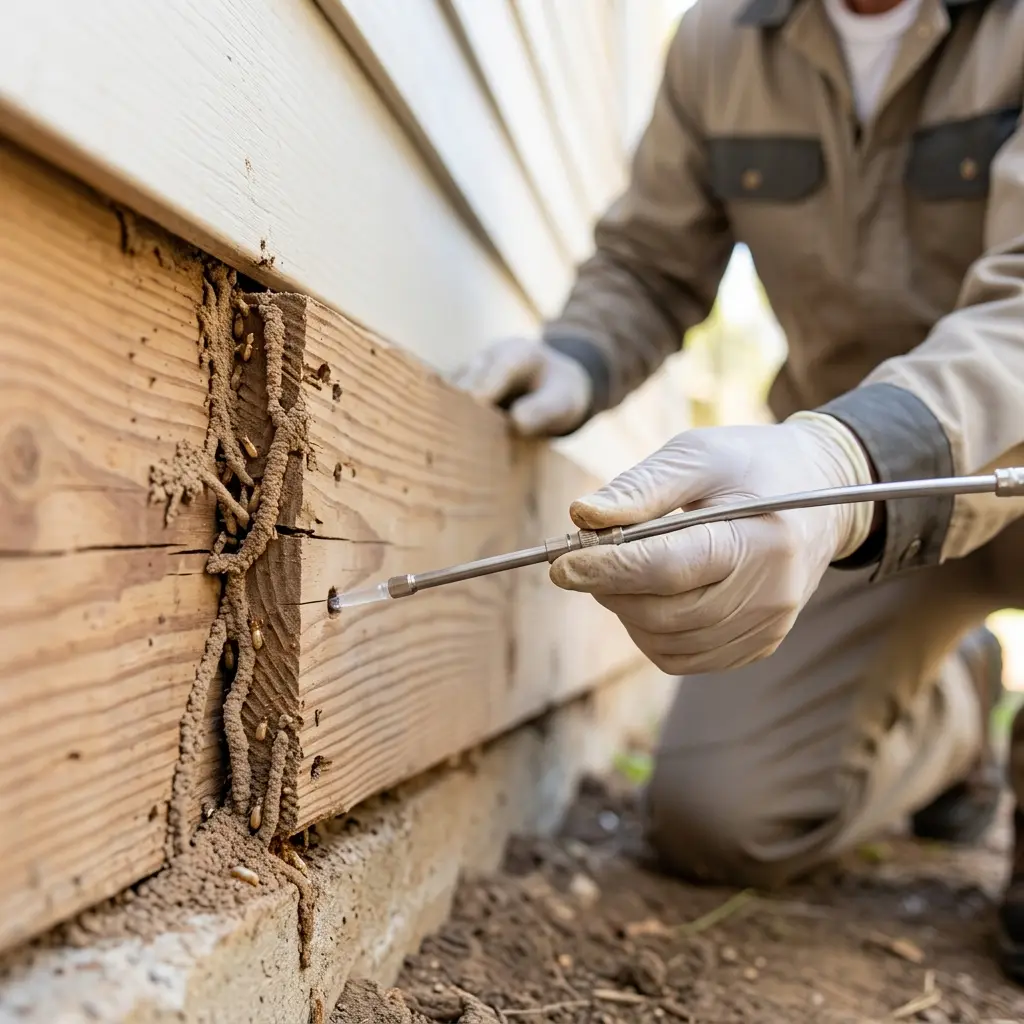 Comment se déroule l'intervention contre les termites à Noiseau ?