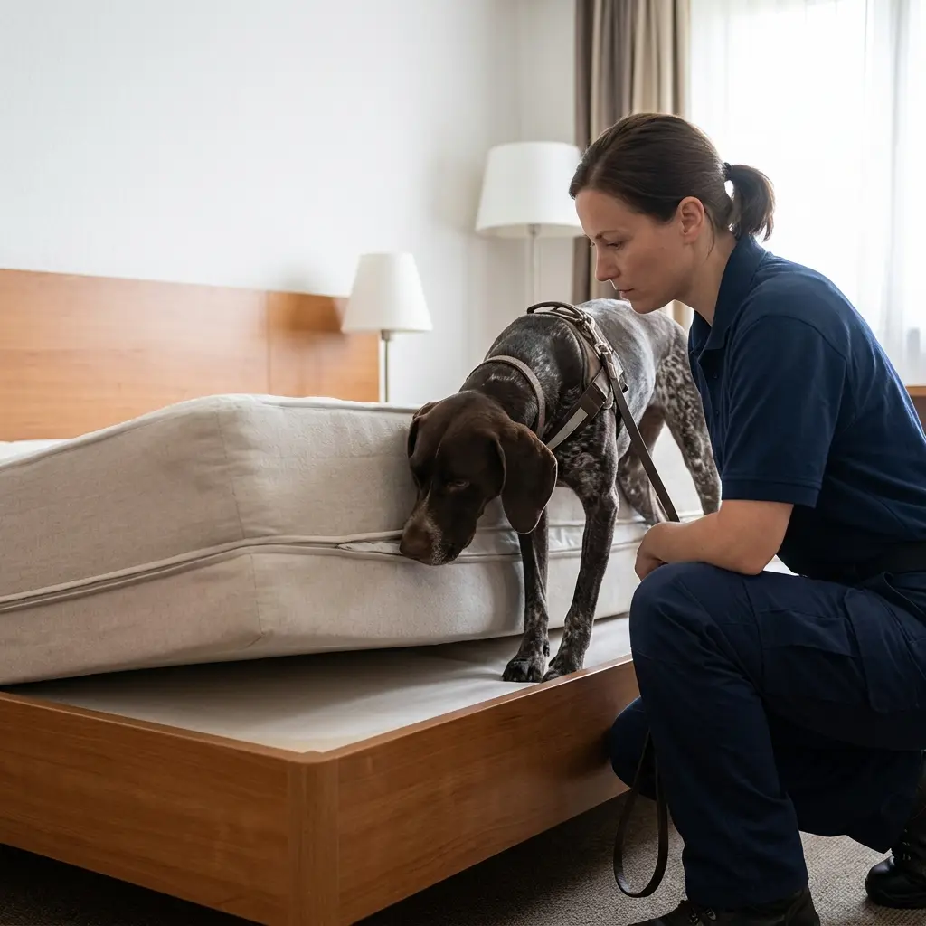 Détection canine : identifier les nids de punaises de lit cachés