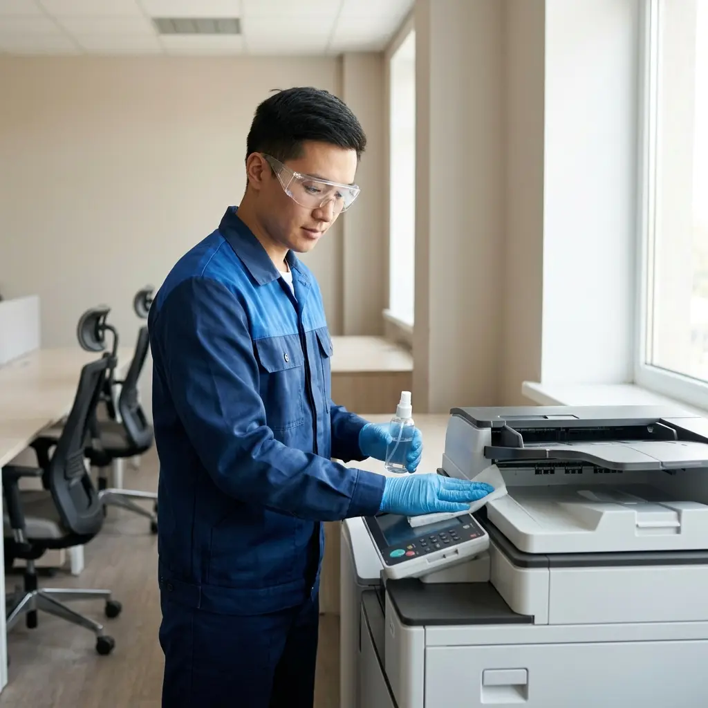 Désinfection des bureaux : comment purifier l'air et les surfaces