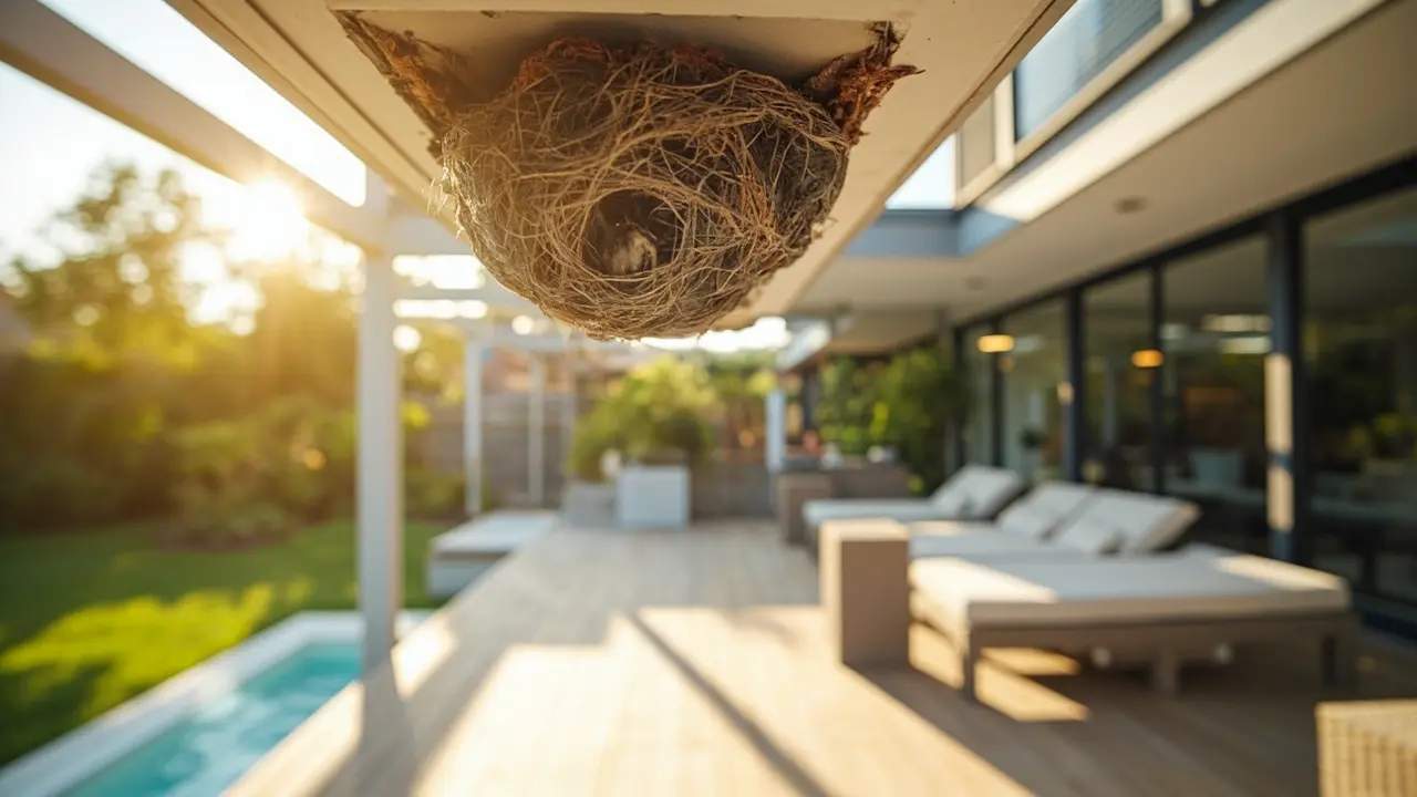 Nids de frelons : sécuriser vos terrasses et zones de détente